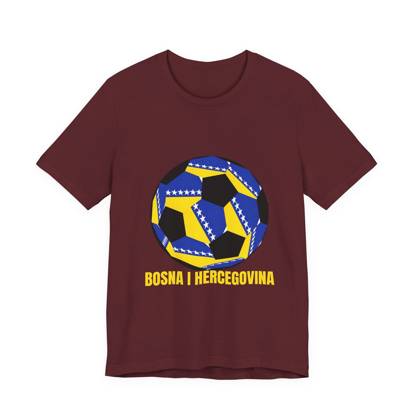 Bosnia Herzegovina Fan Specialty Soccer Ball Design T Shirt