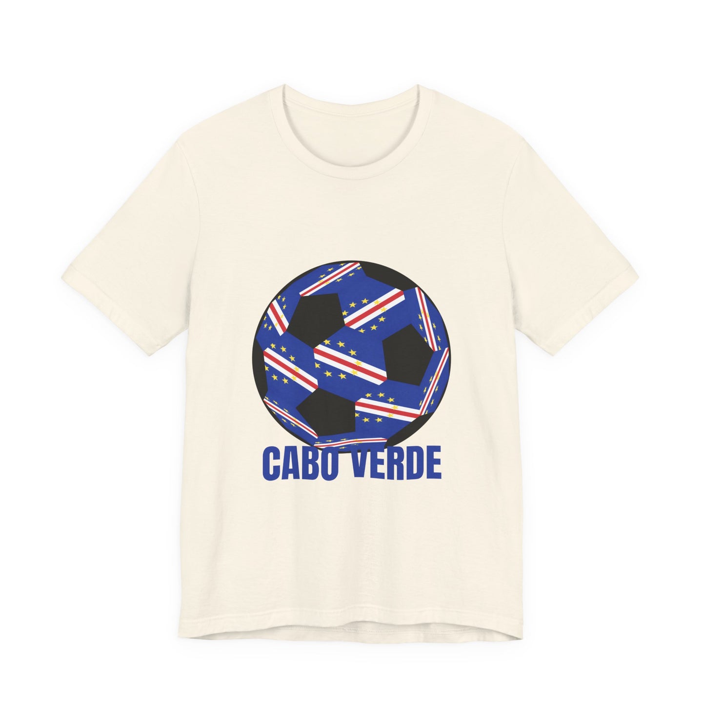 Cabo Verde Fan Specialty Soccer Ball Design T Shirt