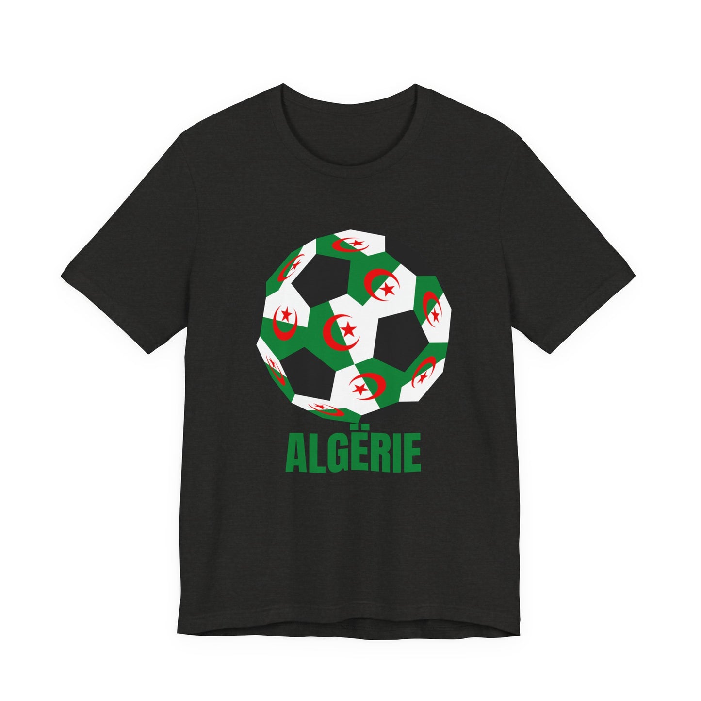 ALGËRIE Fan Specialty Soccer Ball Design T Shirt