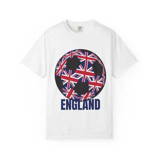 English Style Specialty Soccer Ball Design T Shirt