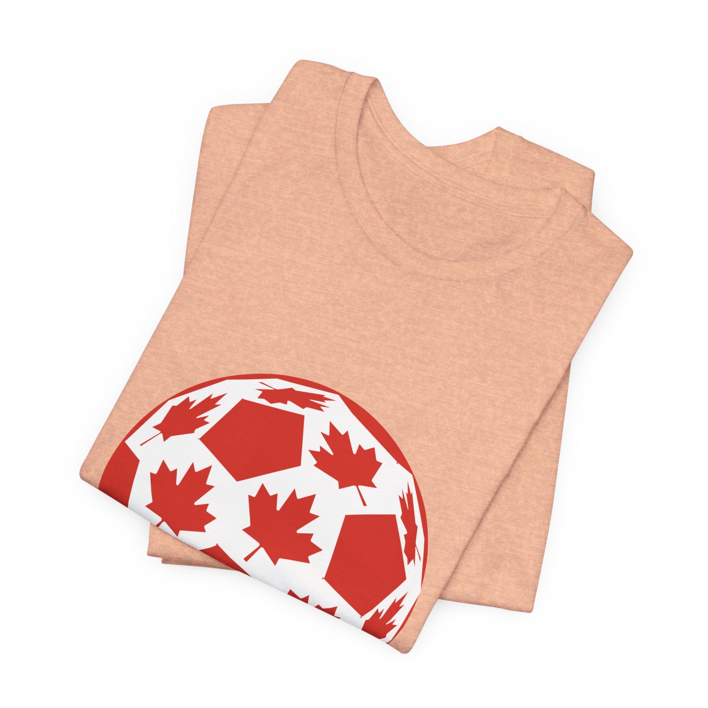 Canada Fan Specialty Soccer Ball Design T Shirt