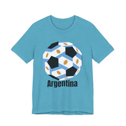Argentina Fan Specialty Soccer Ball Design T Shirt