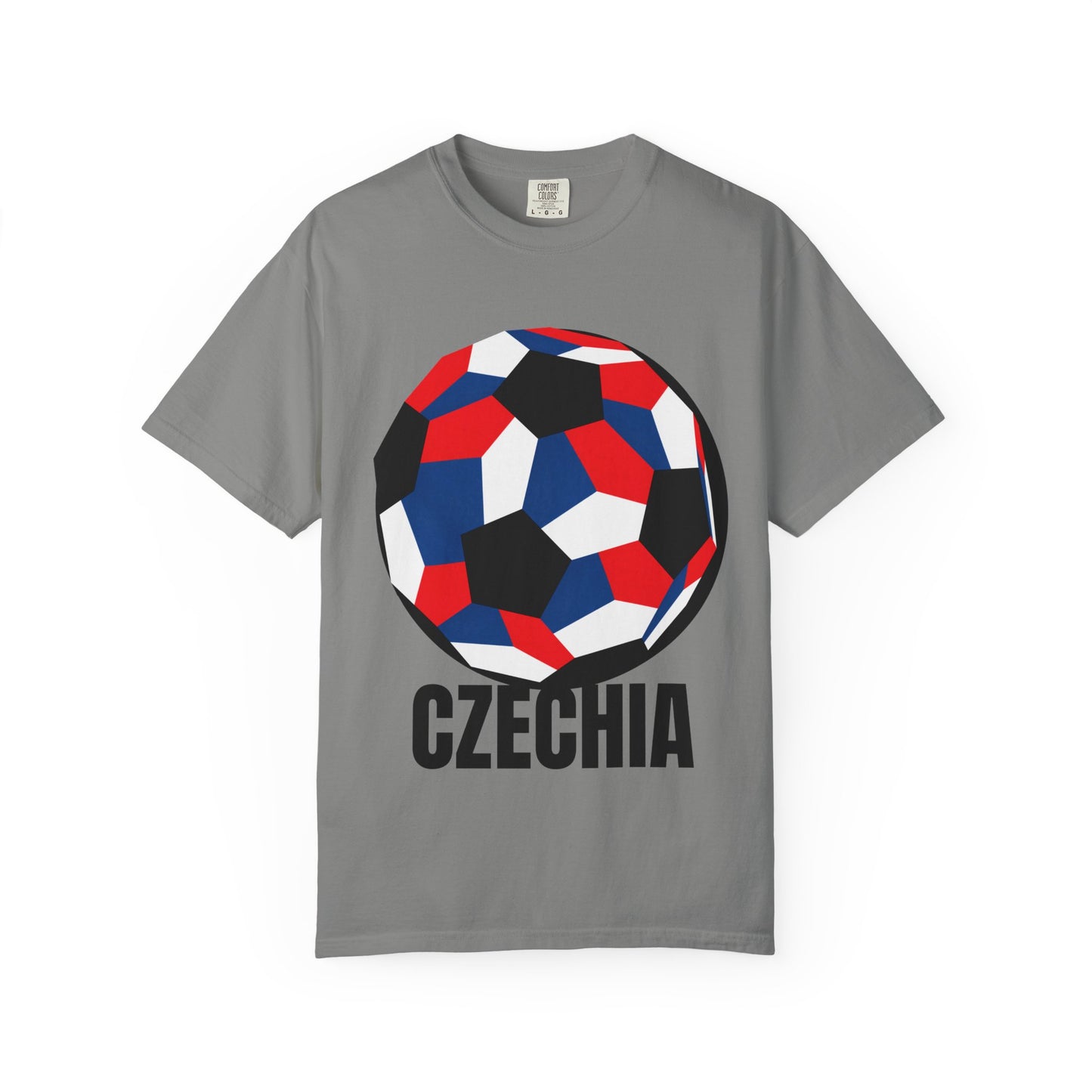 Czechia Fan Specialty Soccer Ball Design T Shirt