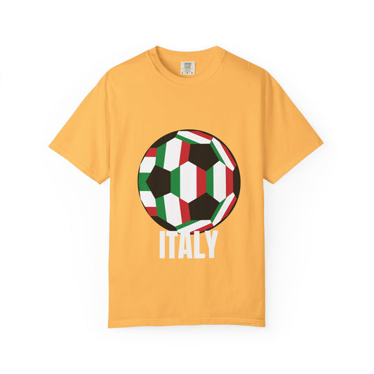 Italy Fan Specialty Soccer Ball Design T Shirt