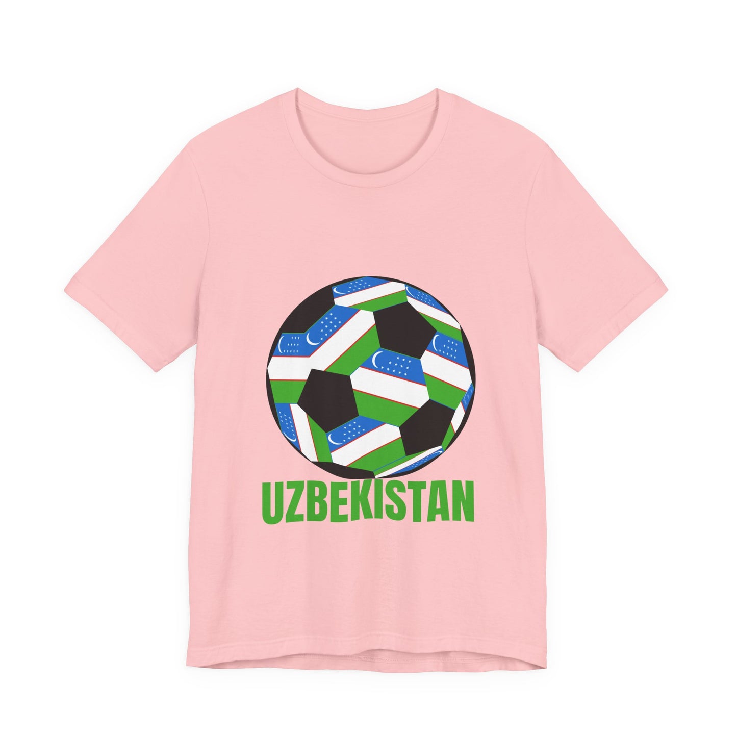 Uzbekistan Fan Specialty Soccer Ball Design T Shirt