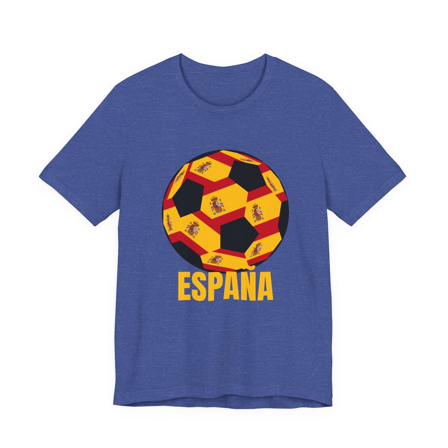 España Soccer Ball T-Shirt Gold Text