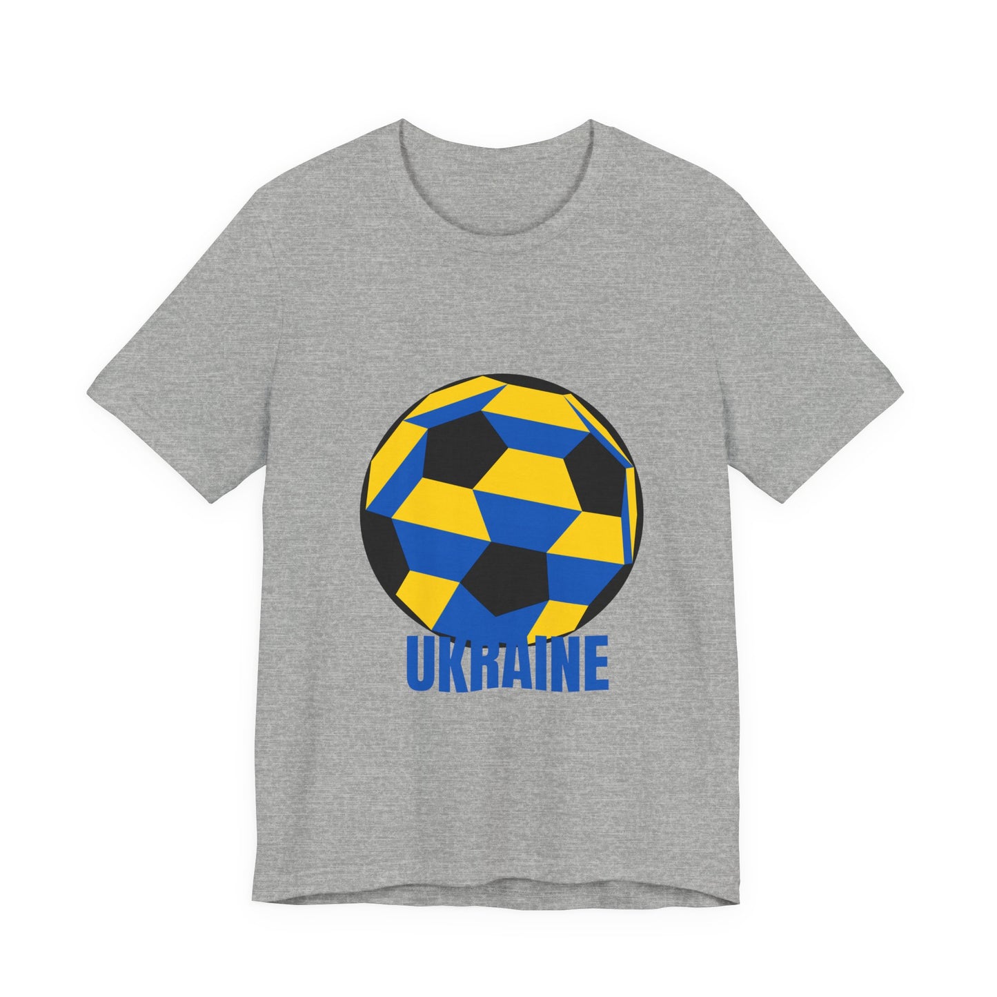 Ukraine Fan Specialty Soccer Ball Design T Shirt