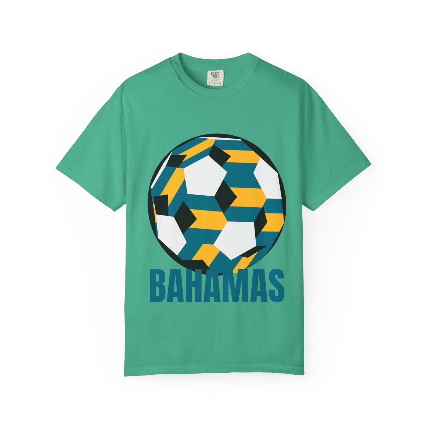 Bahamas Fan Specialty Soccer Ball Design T Shirt