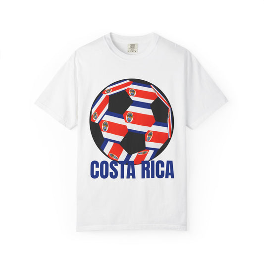 Costa Rica Fan's Specialty Soccer Ball Design T Shirt