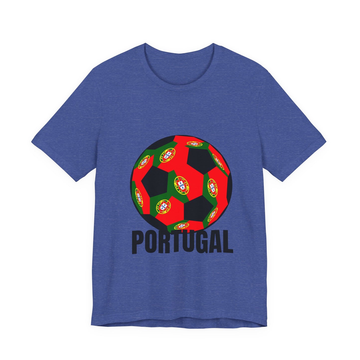 Portugal Fan Specialty Soccer Ball Design T Shirt