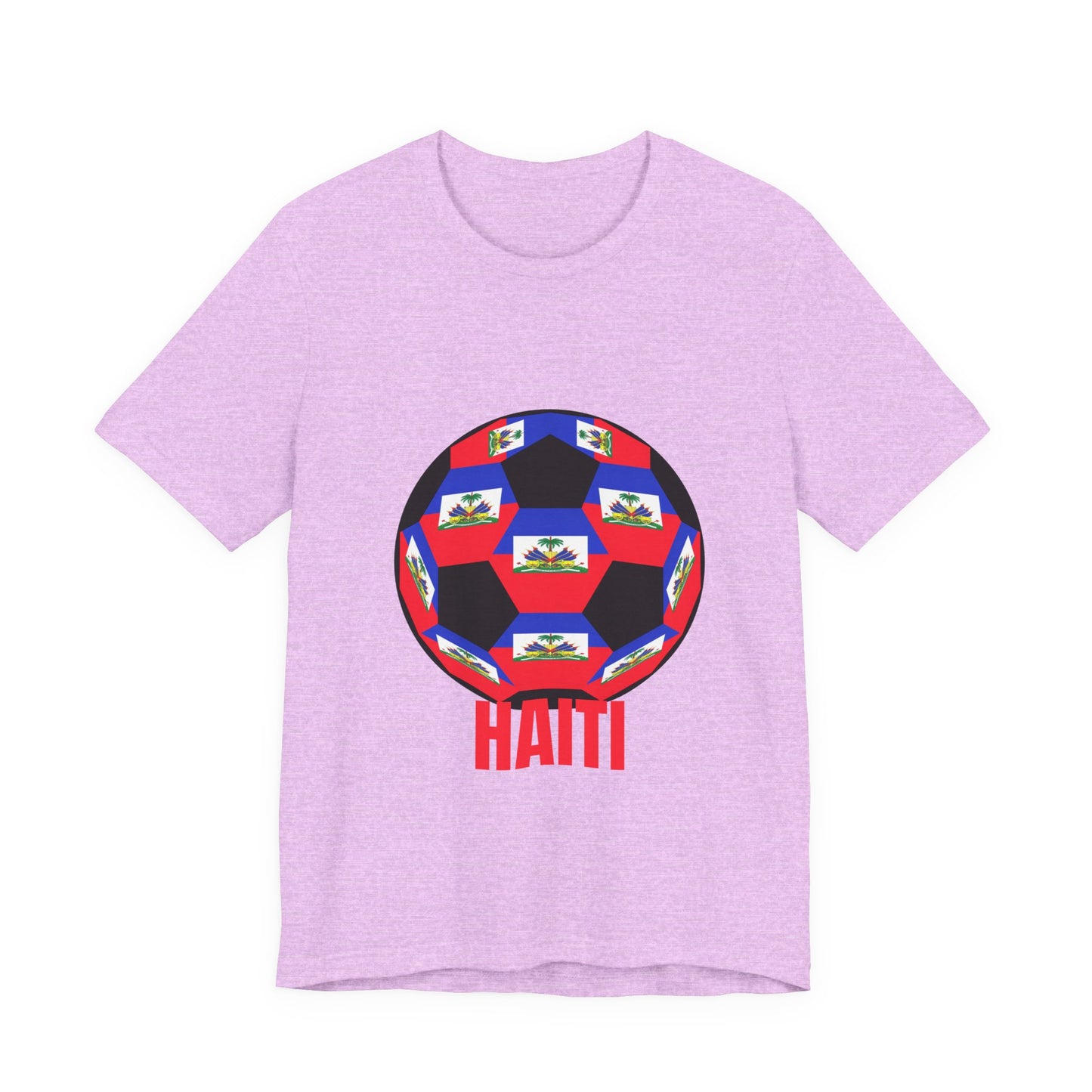 Haiti Fan Specialty Soccer Ball Design T Shirt