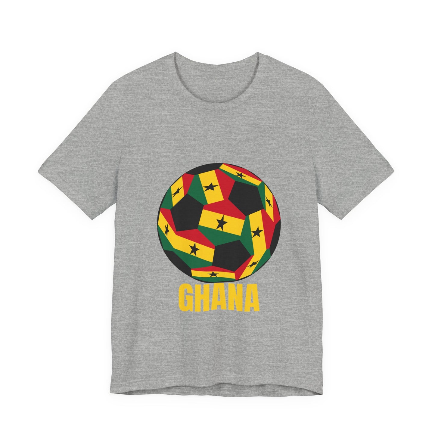 Ghana Fan Specialty Soccer Ball Design T Shirt