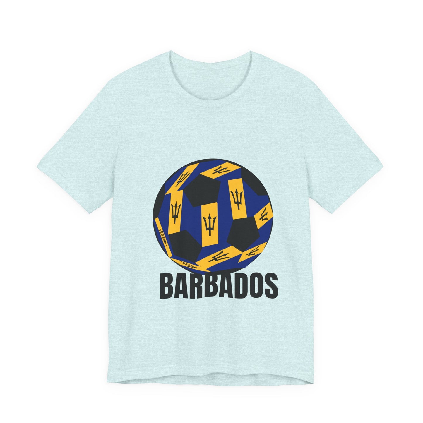 Barbados Fan Specialty Soccer Ball Design T Shirt