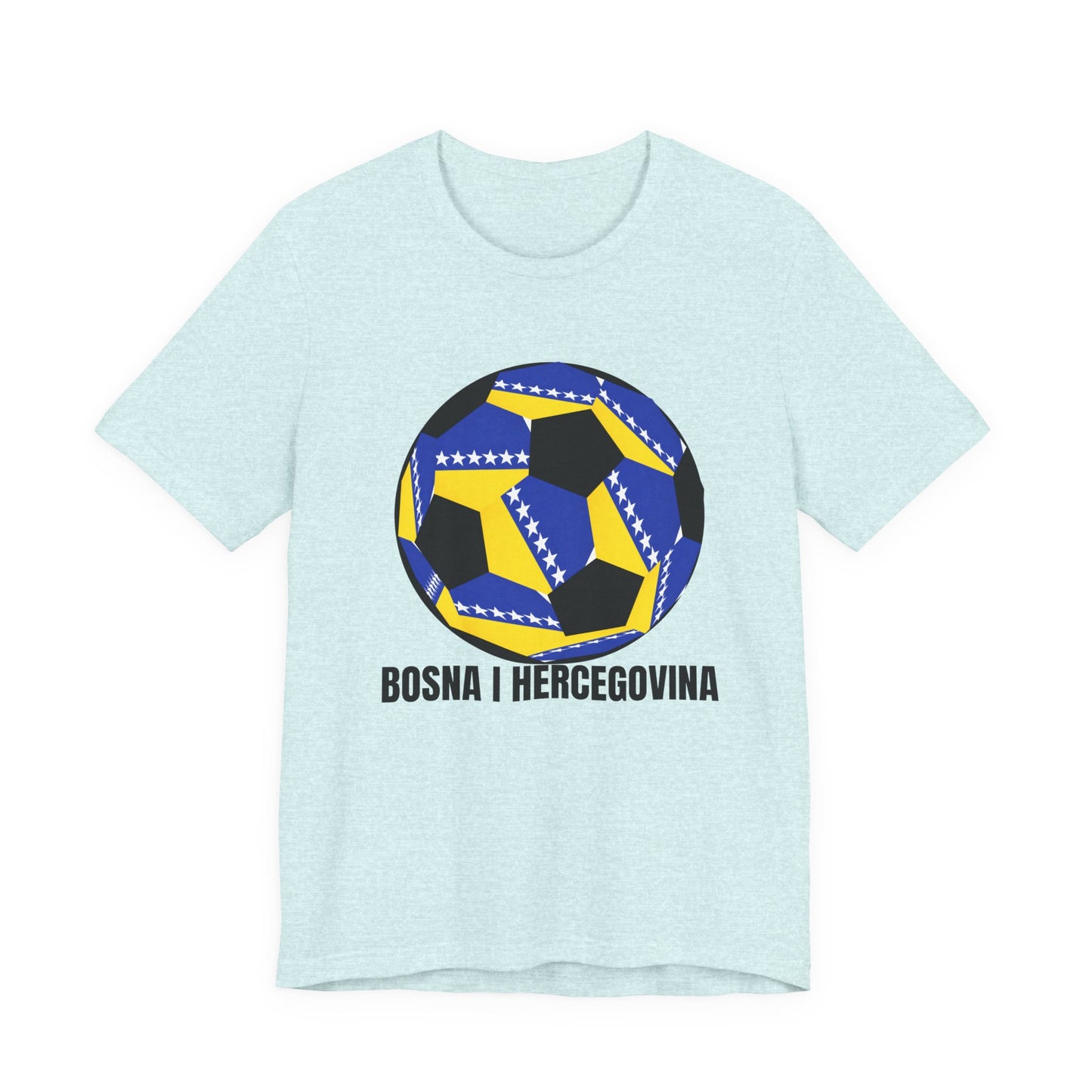 Bosnia Herzegovina Fan Specialty Soccer Ball Design T Shirt