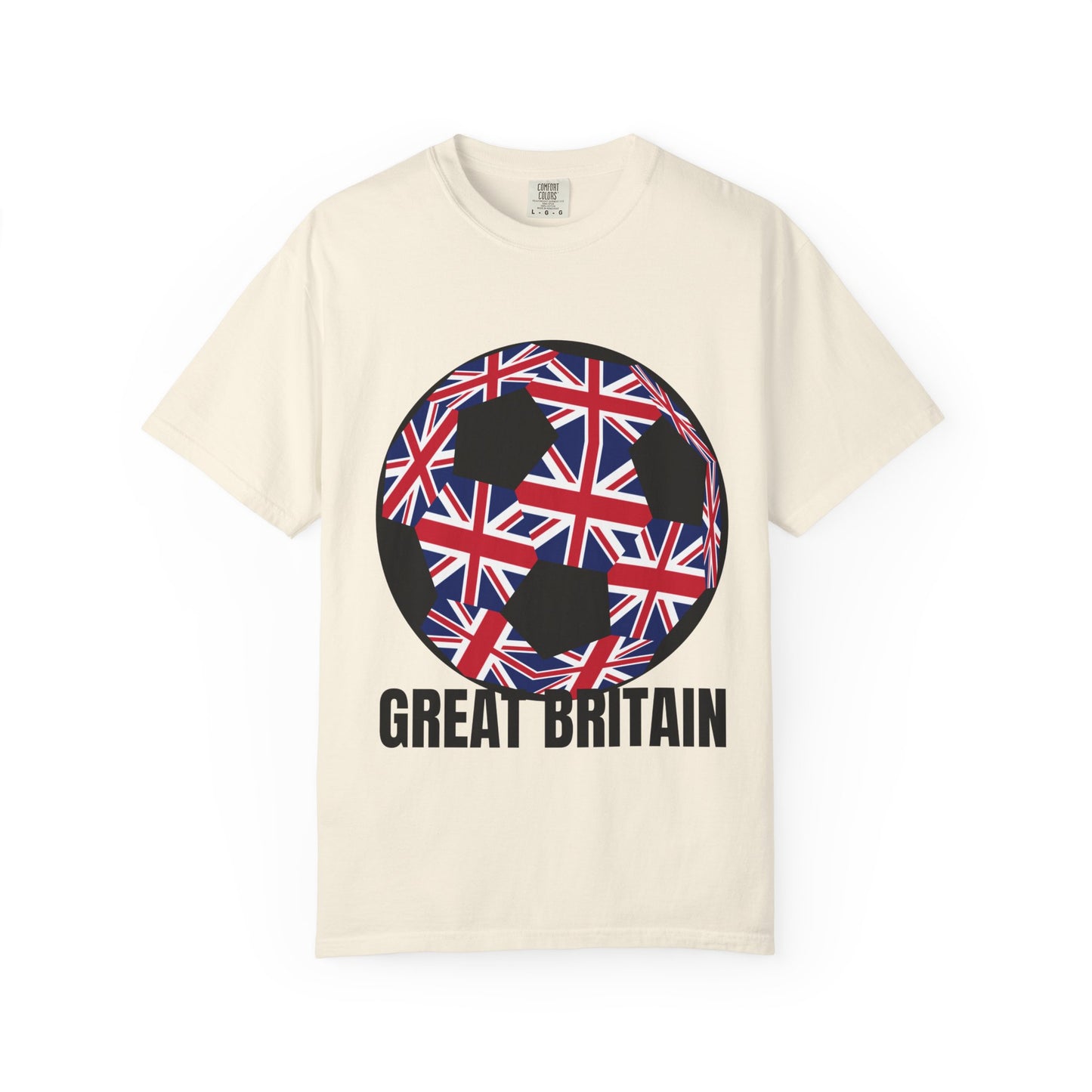 Great Britain Fan Specialty Soccer Ball Design T Shirt