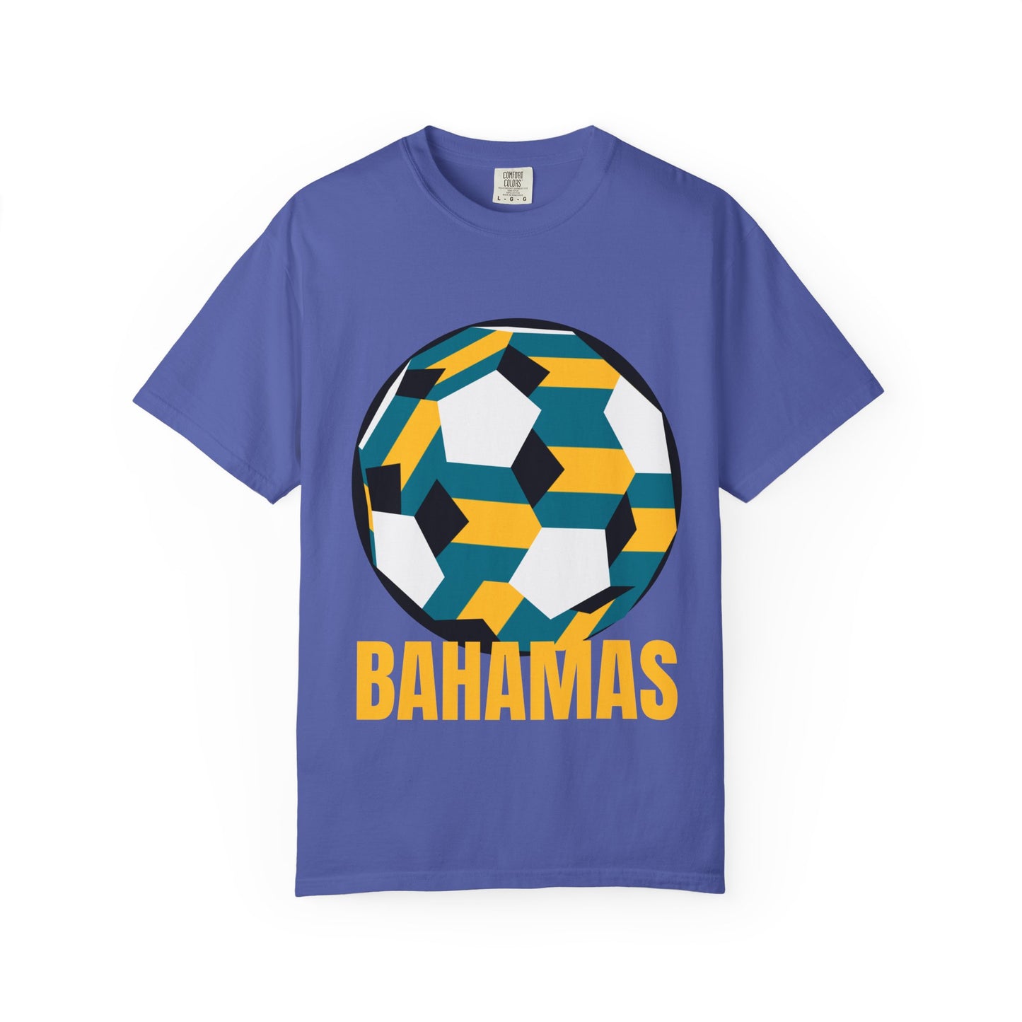 Bahamas Fan Specialty Soccer Ball Design T Shirt