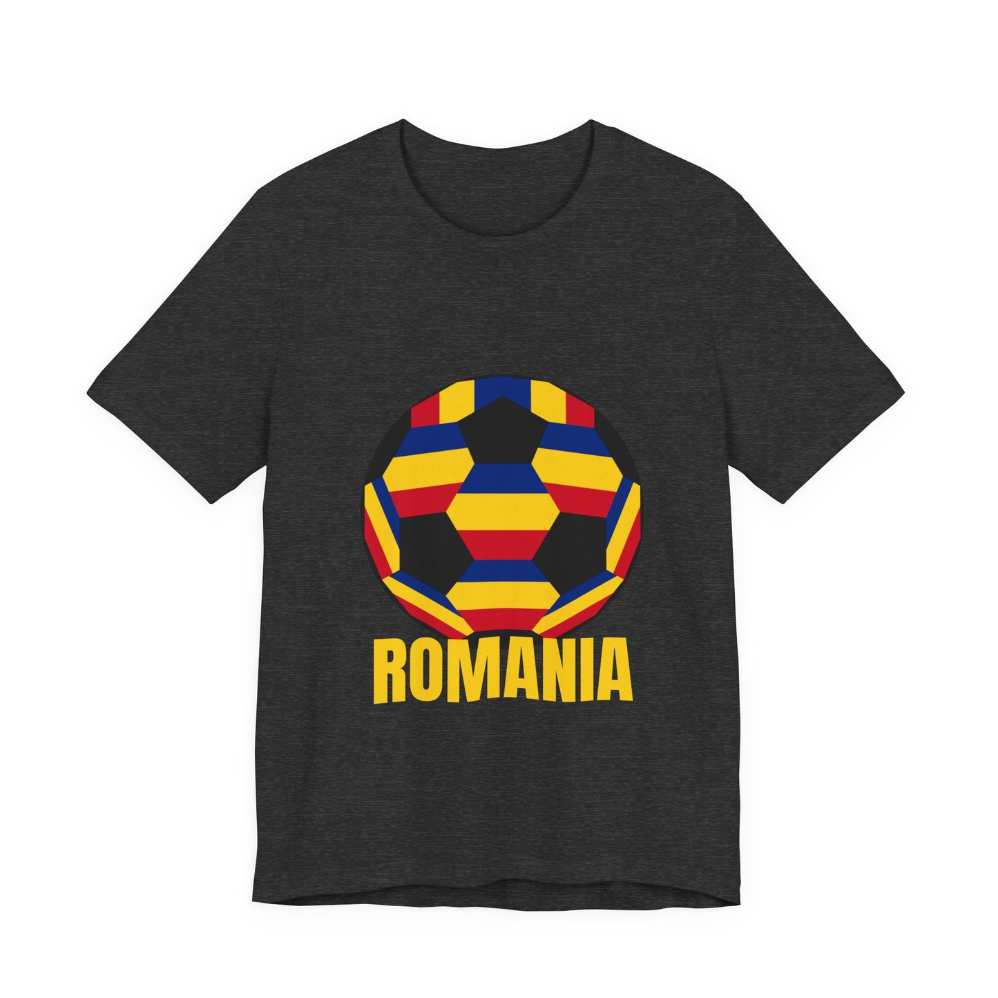 Romania Fan Specialty Soccer Ball Design T Shirt