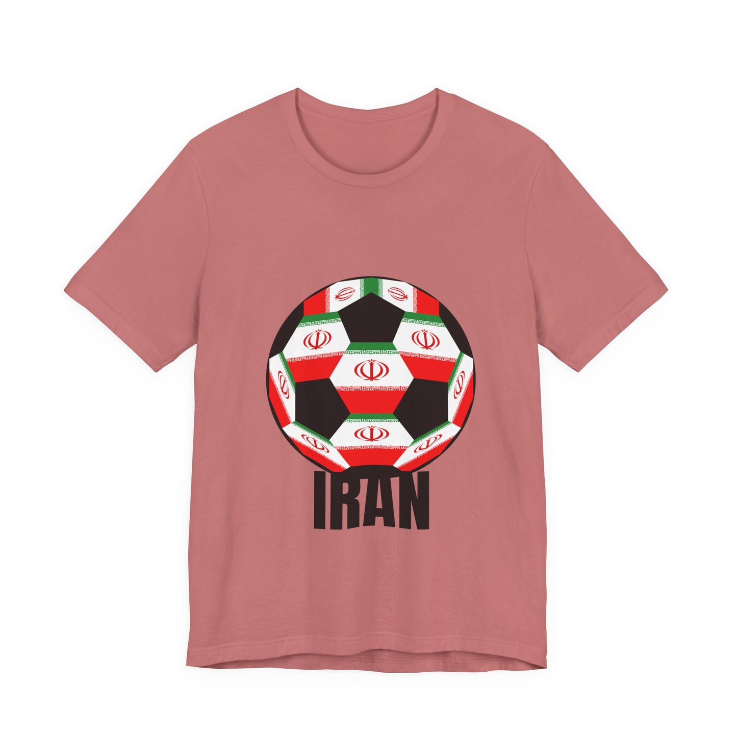 Iran Fan Specialty Soccer Ball Design T Shirt