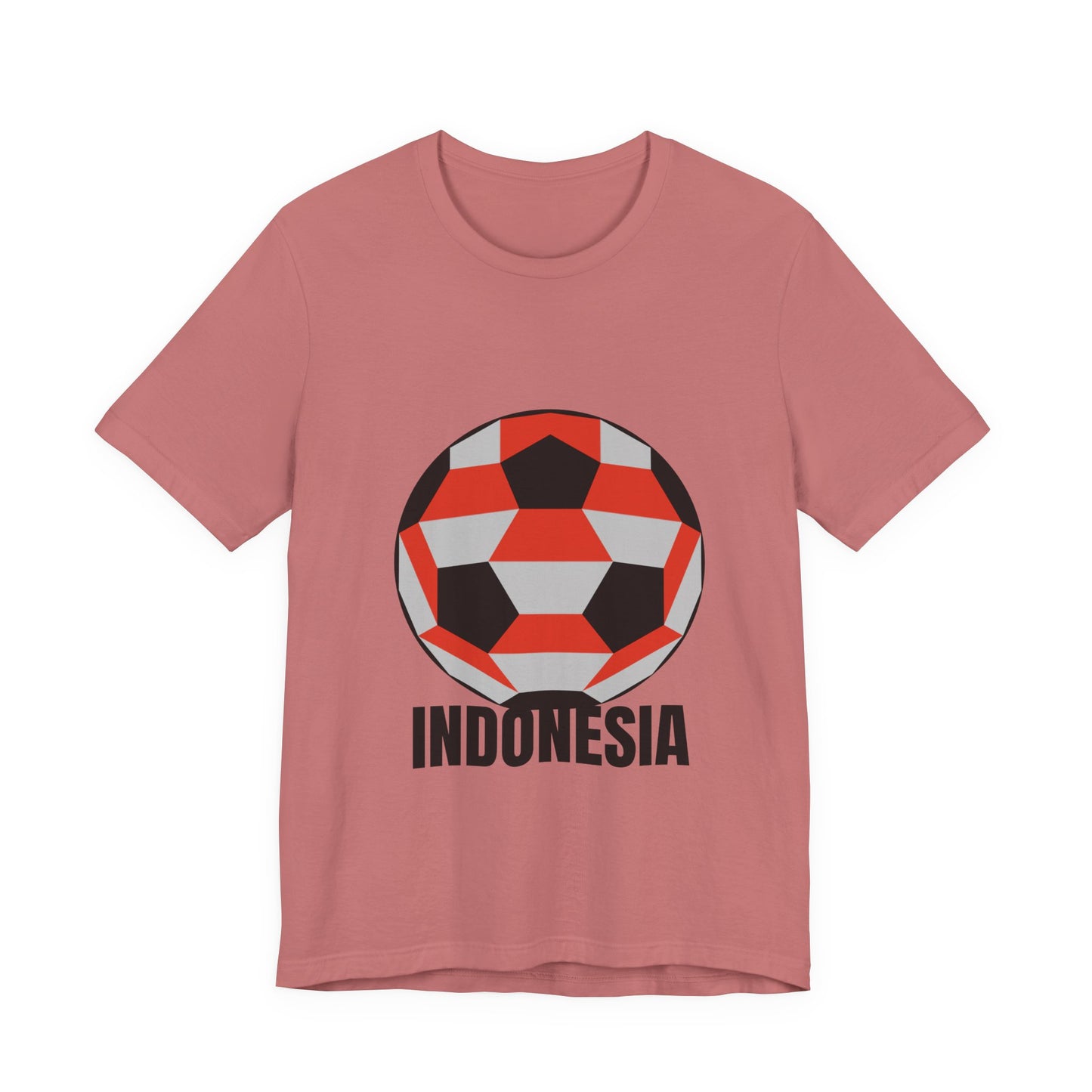 Indonesia Fan Specialty Soccer Ball Design T Shirt