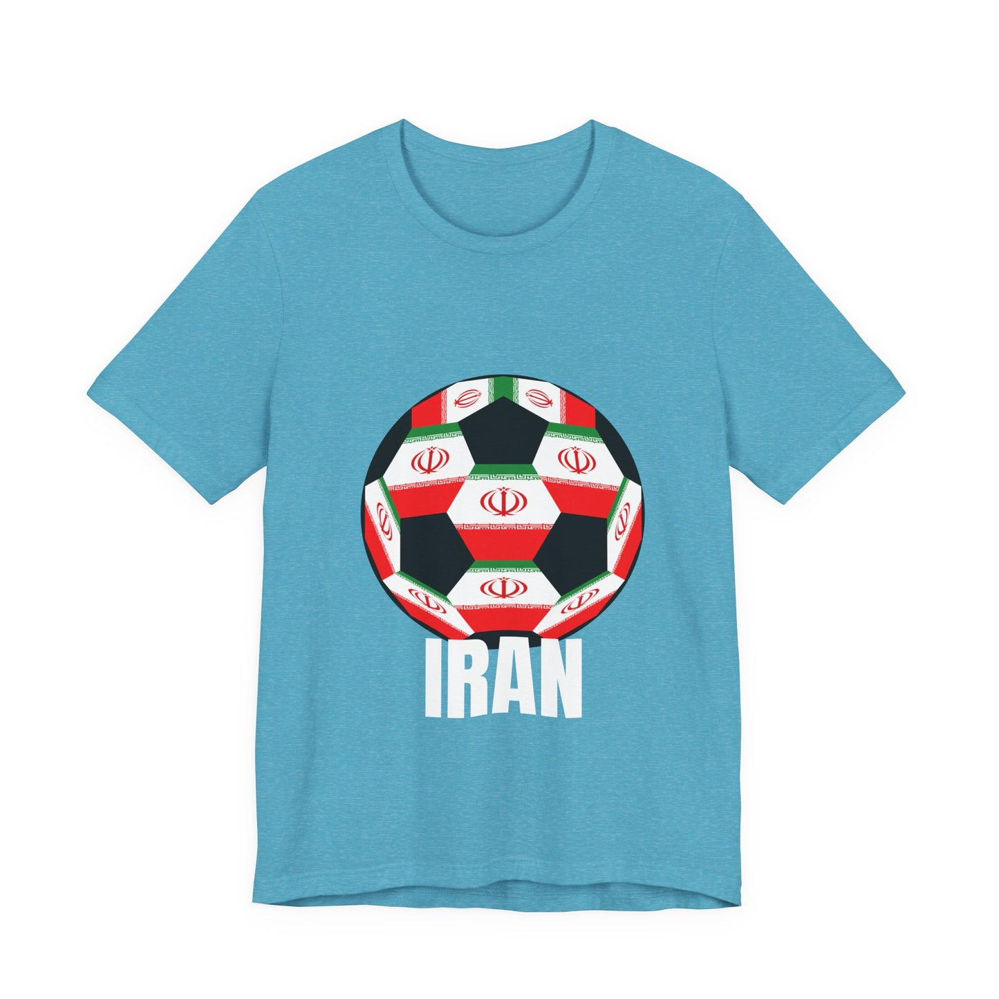 Iran Fan Specialty Soccer Ball Design T Shirt