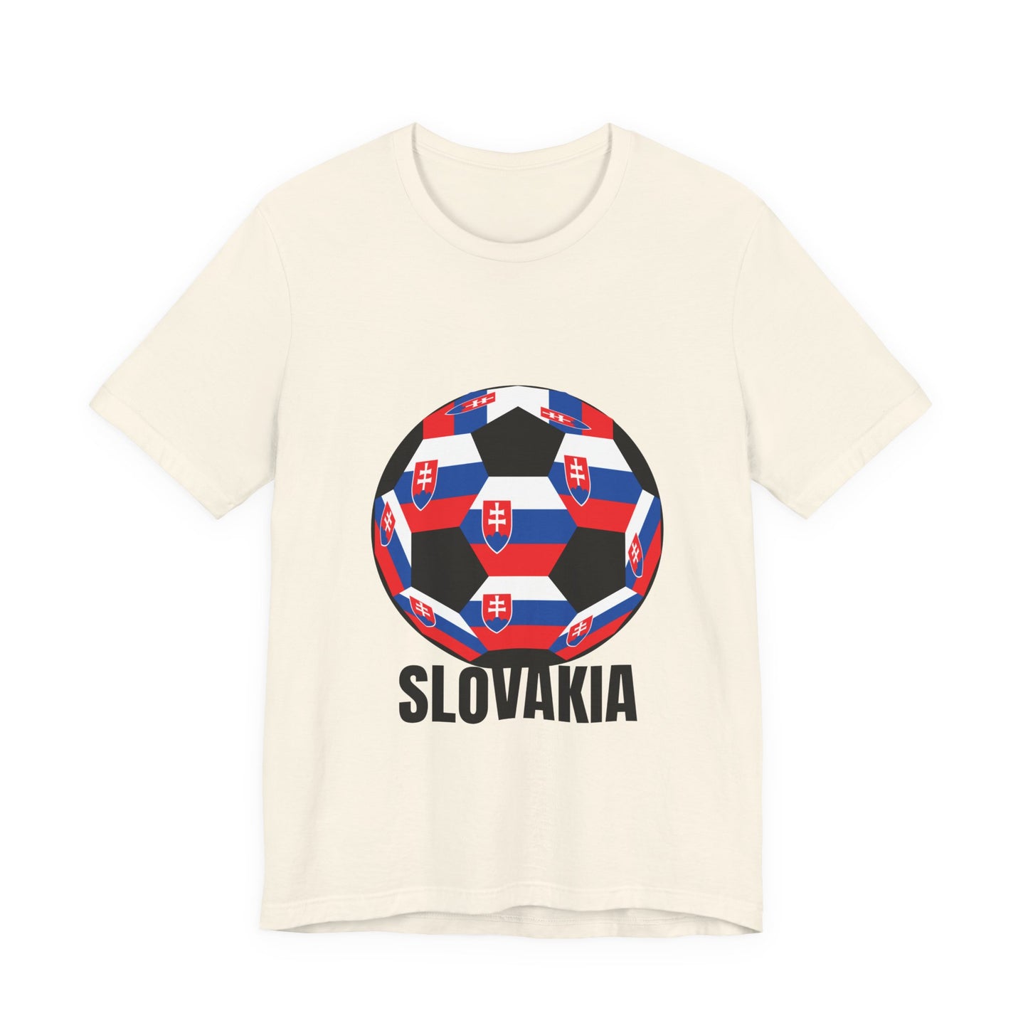 Slovakia Fan Specialty Soccer Ball Design T Shirt