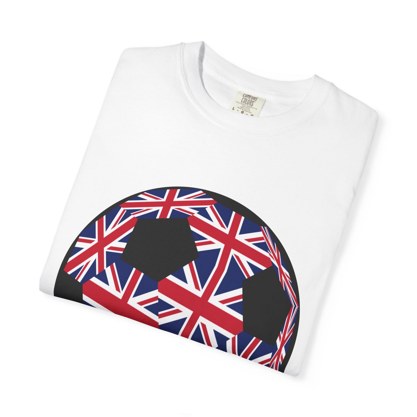 Great Britain Fan Specialty Soccer Ball Design T Shirt