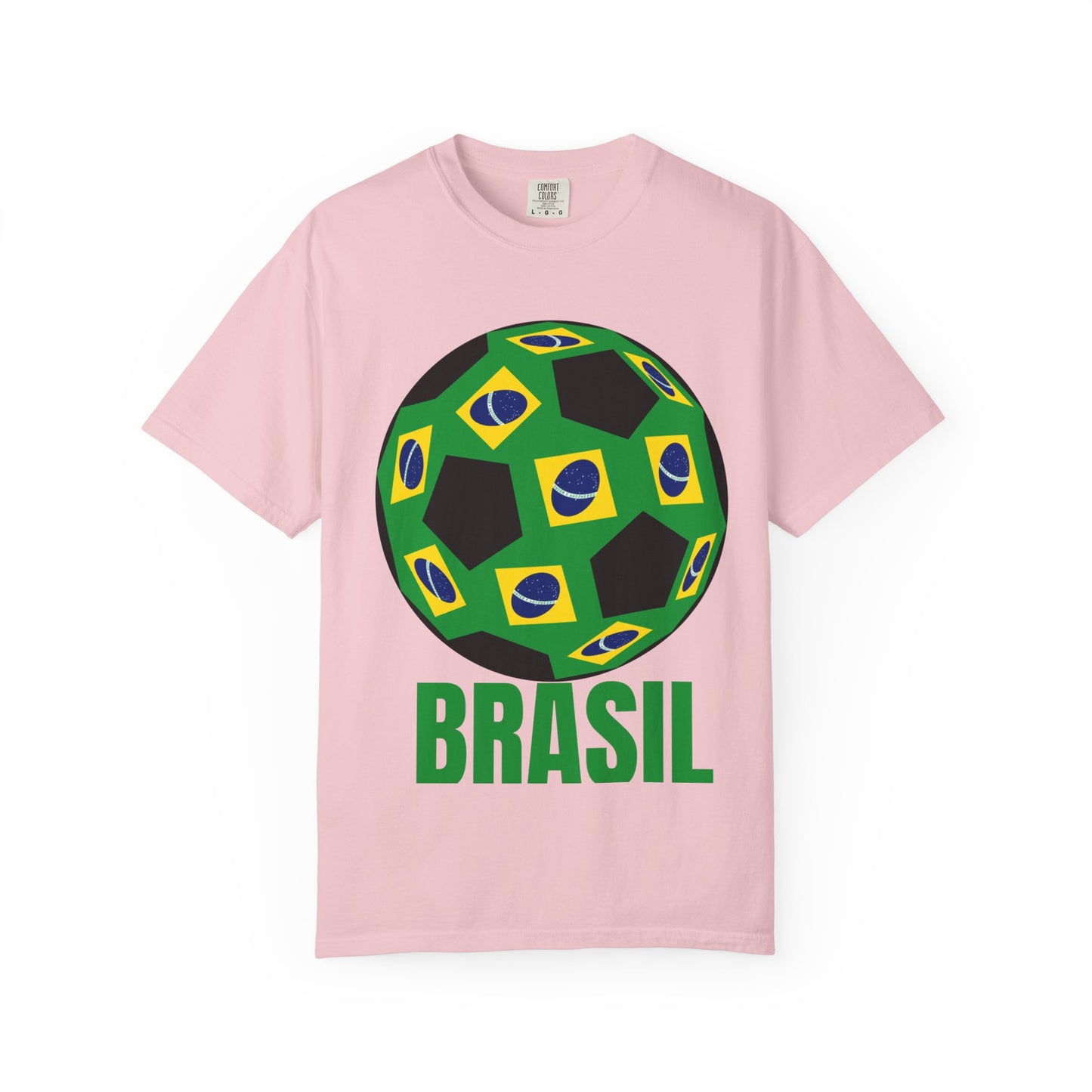 Brasil Fan Specialty Soccer Ball Design T Shirt