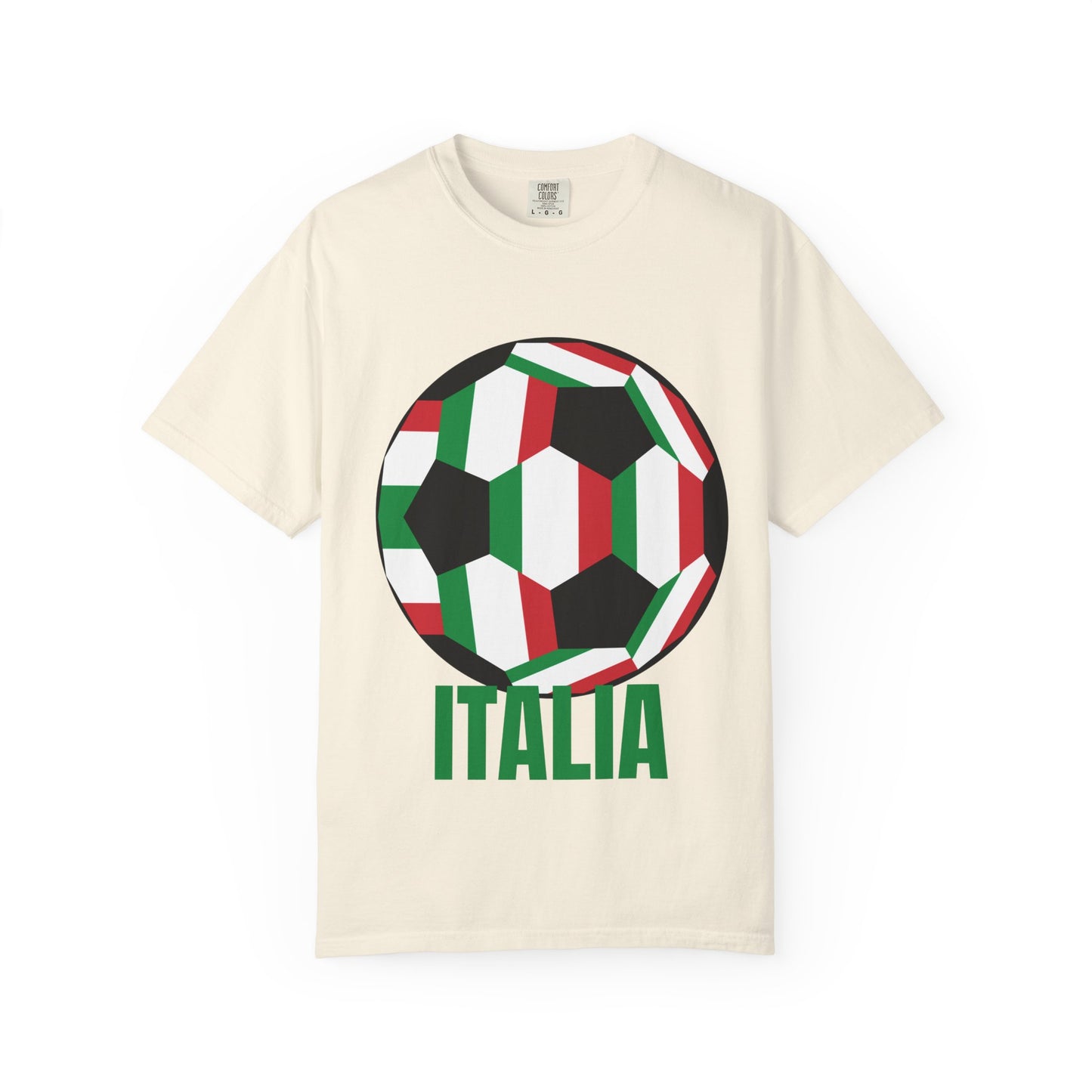 Italia Fan Specialty Soccer Ball Design T Shirt