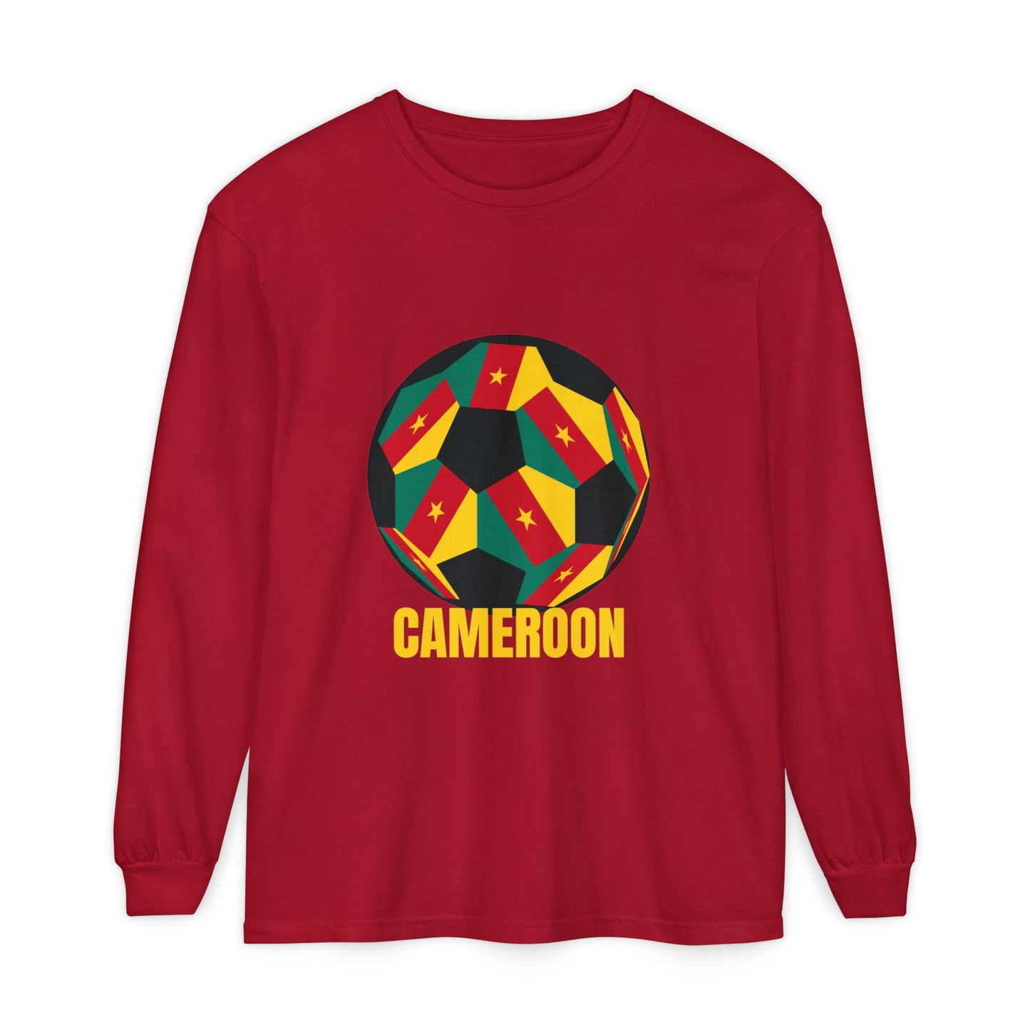 Cameroon Fan Specialty Soccer Ball Design Long Sleeve