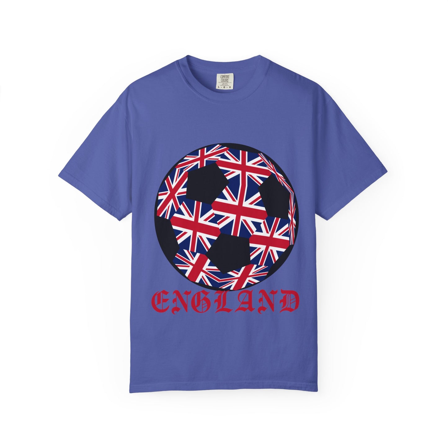 Old English Style Specialty Soccer Ball Design T Shirt