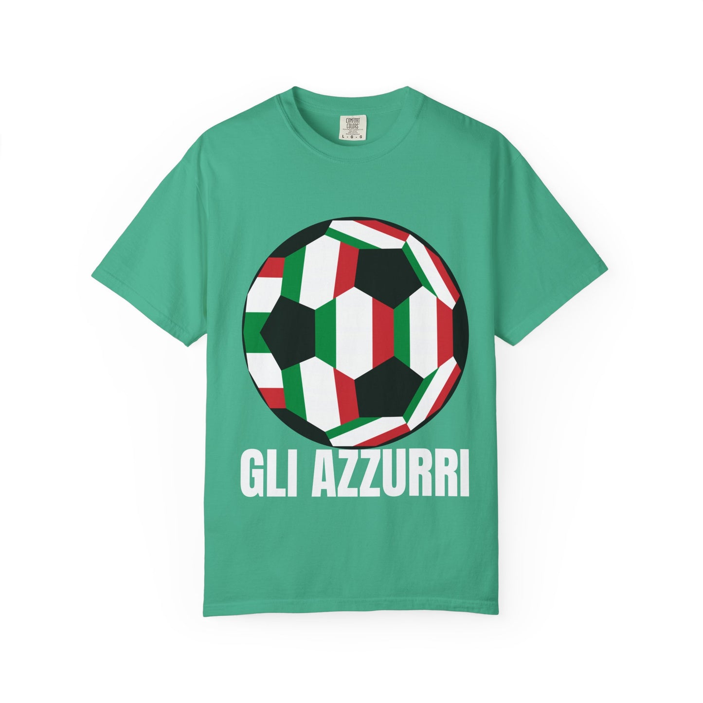 Gli Azzurri Fan Specialty Soccer Ball Design T Shirt