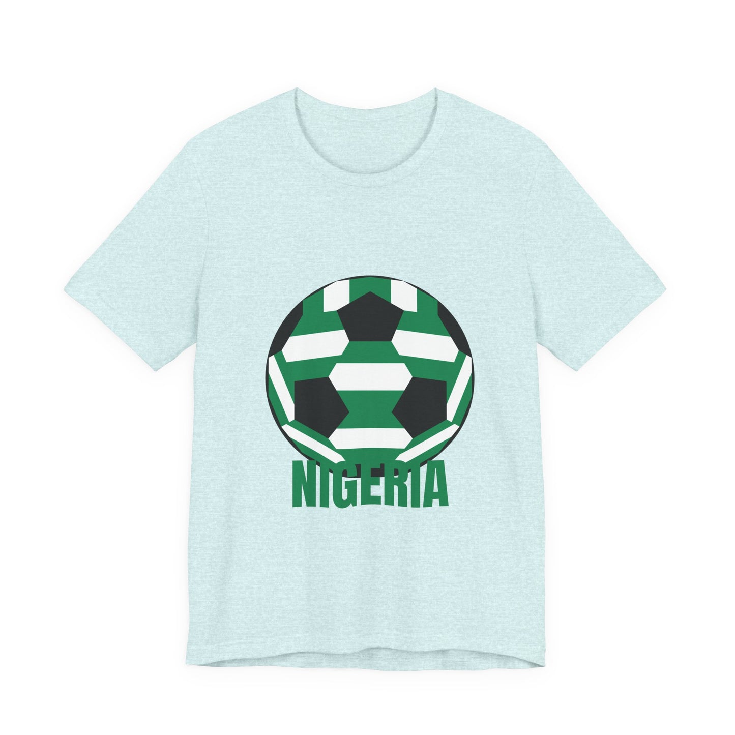 Nigeria Fan Specialty Soccer Ball Design T Shirt