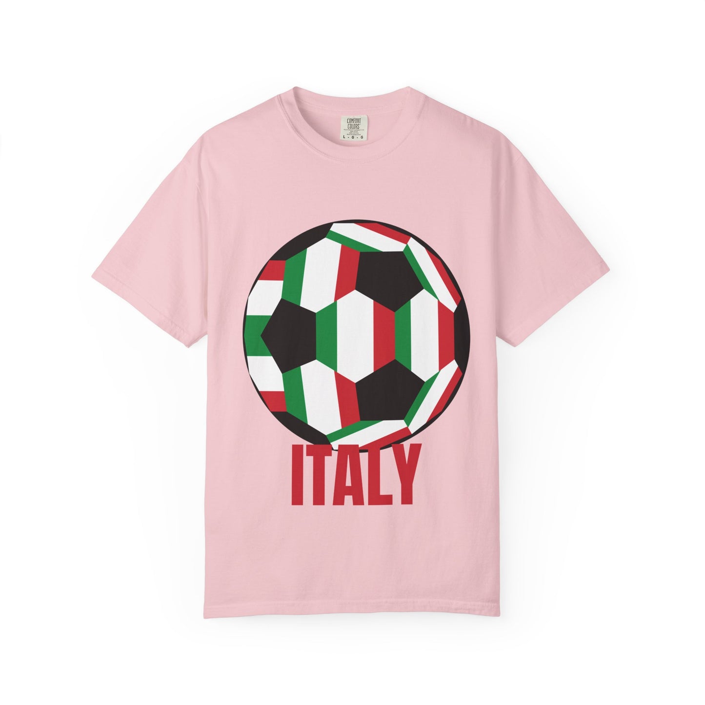 Italy Fan Specialty Soccer Ball Design T Shirt