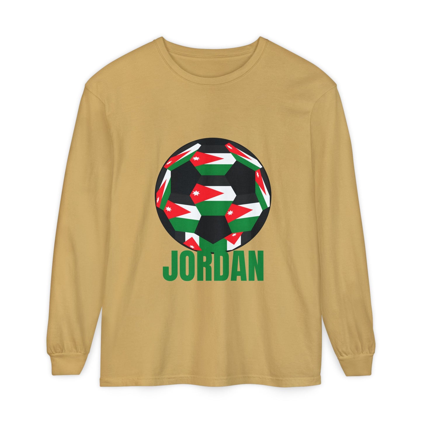 Jordan Fan Specialty Soccer Ball Design Long Sleeve Tee