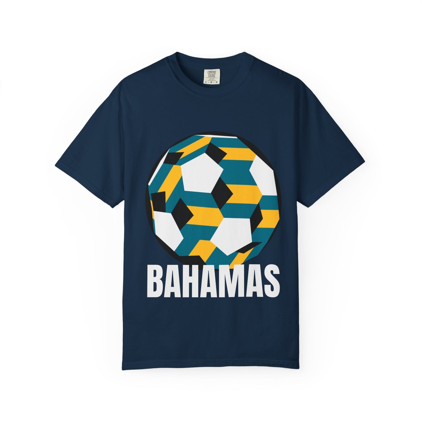 Bahamas Fan Specialty Soccer Ball Design T Shirt