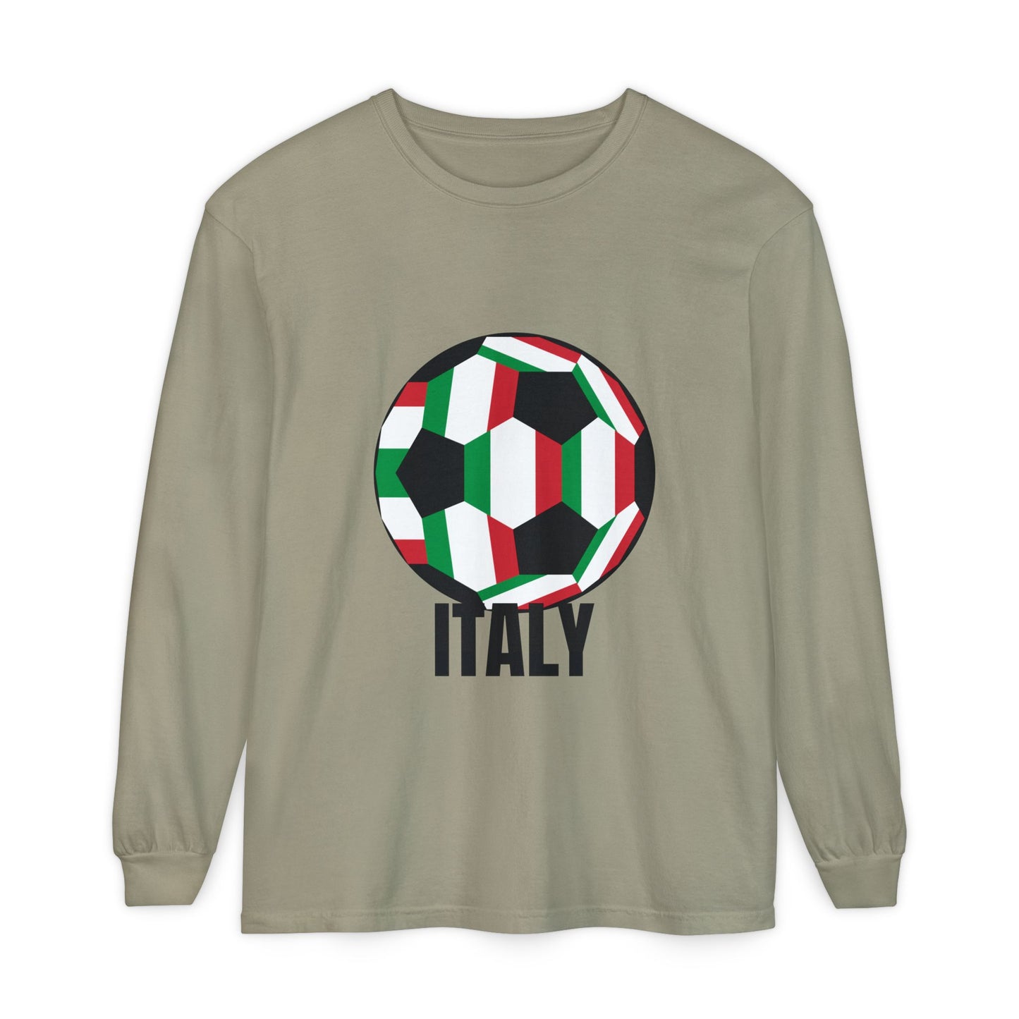 Italy Fan Specialty Soccer Ball Design T Shirt