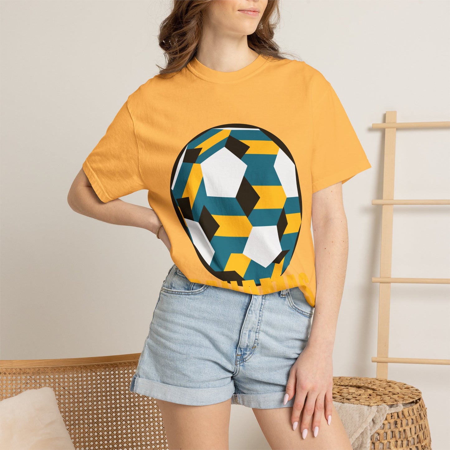 Bahamas Fan Specialty Soccer Ball Design T Shirt