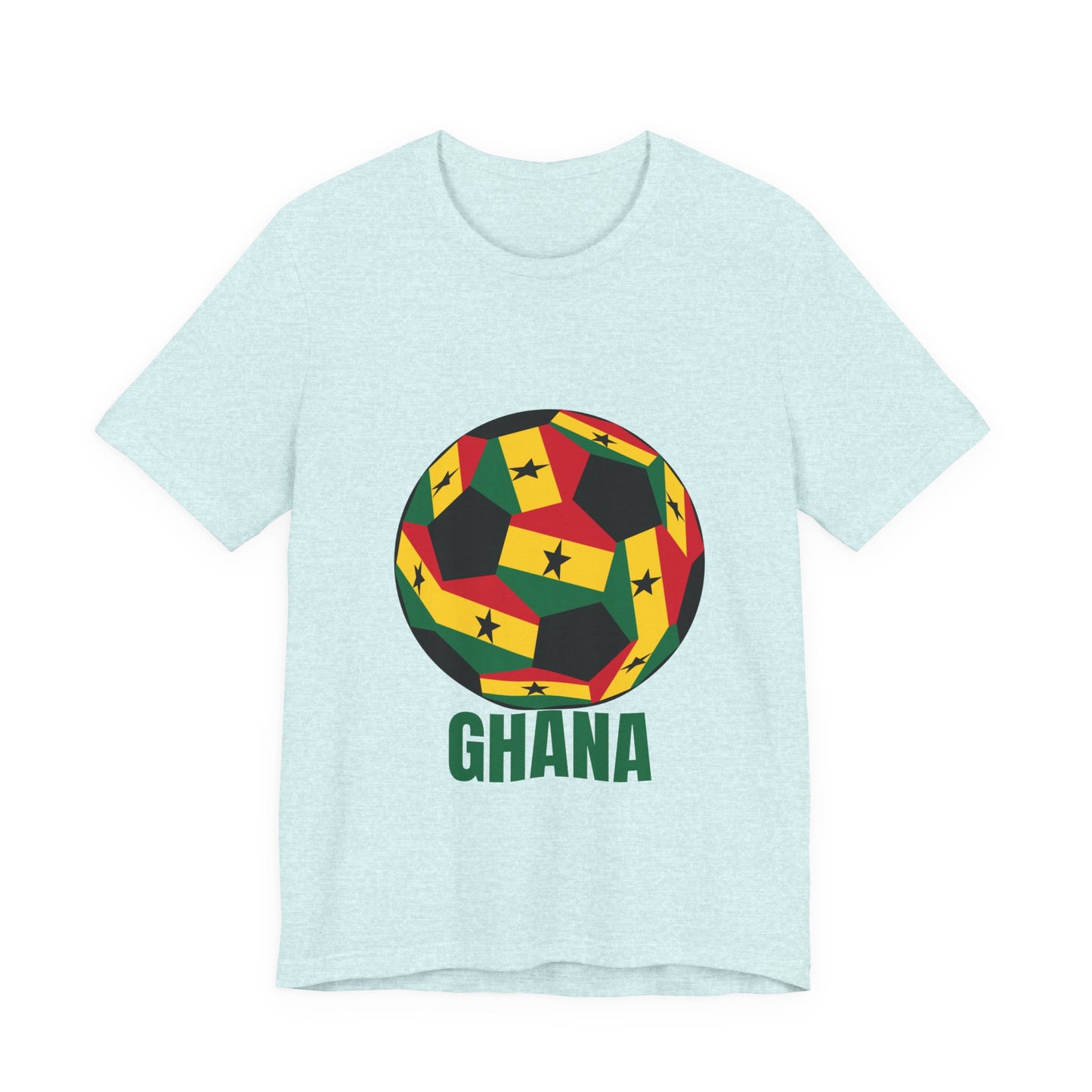 Ghana Fan Specialty Soccer Ball Design T Shirt