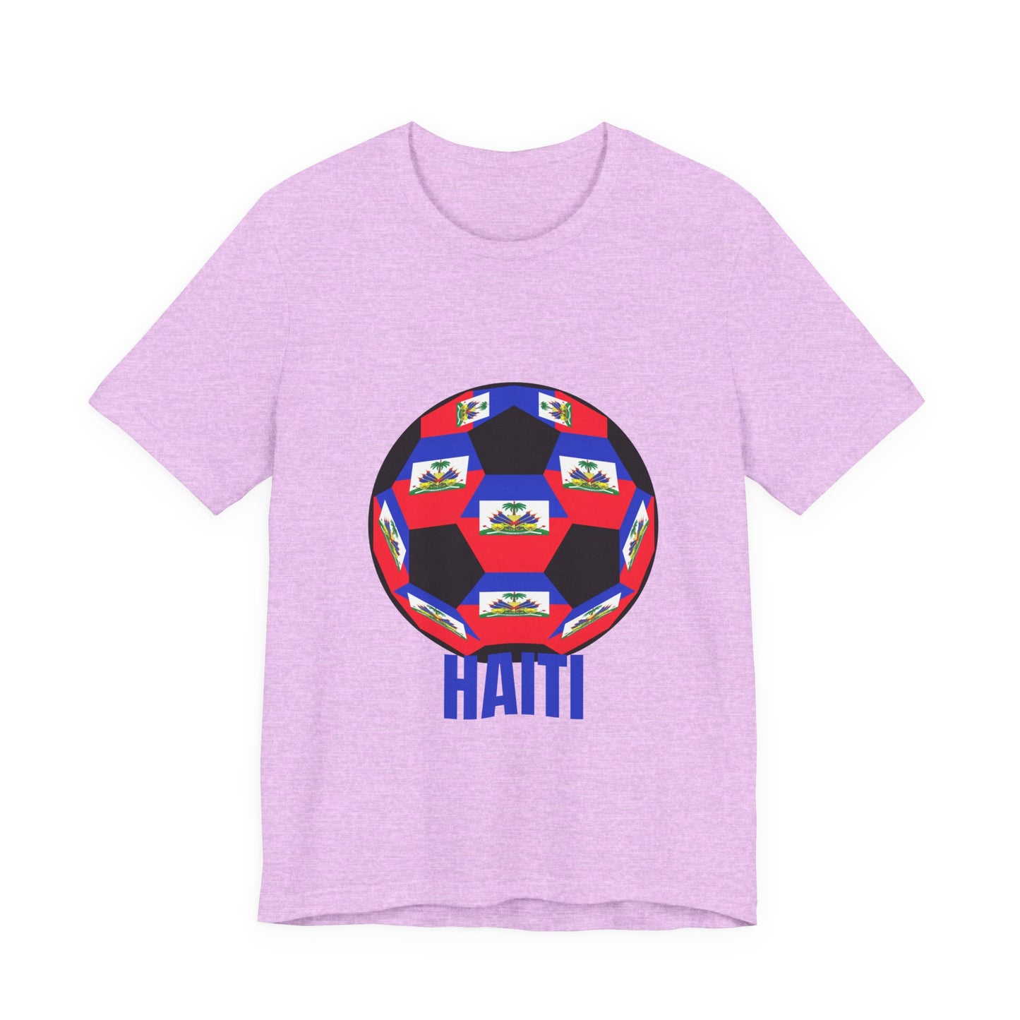 Haiti Fan Specialty Soccer Ball Design T Shirt