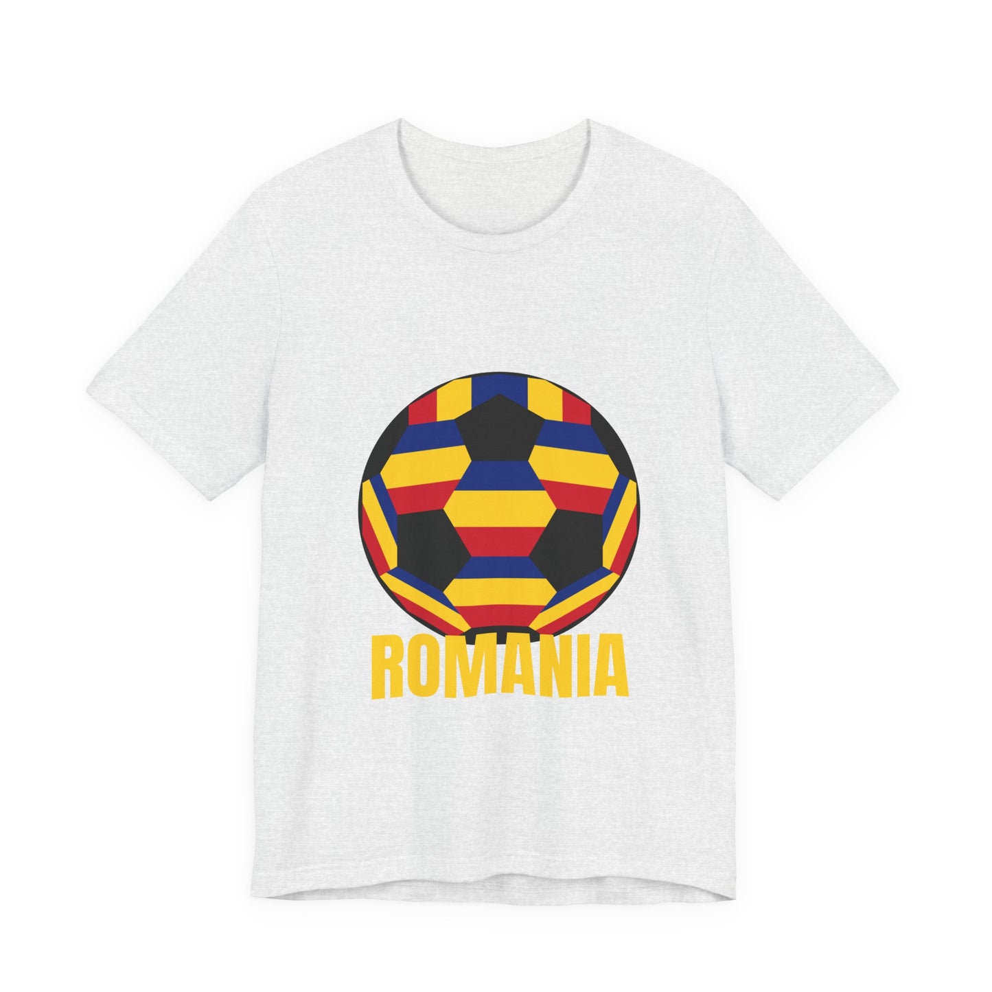 Romania Fan Specialty Soccer Ball Design T Shirt