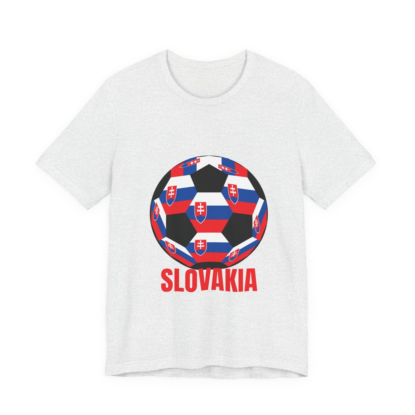 Slovakia Fan Specialty Soccer Ball Design T Shirt