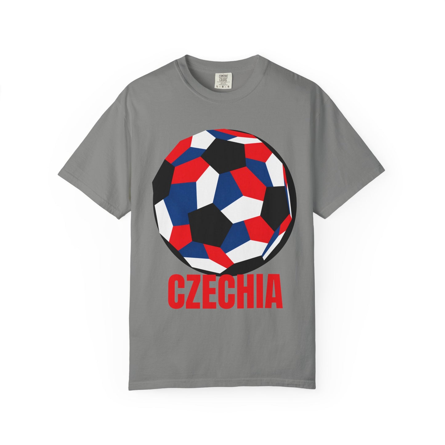 Czechia Fan Specialty Soccer Ball Design T Shirt