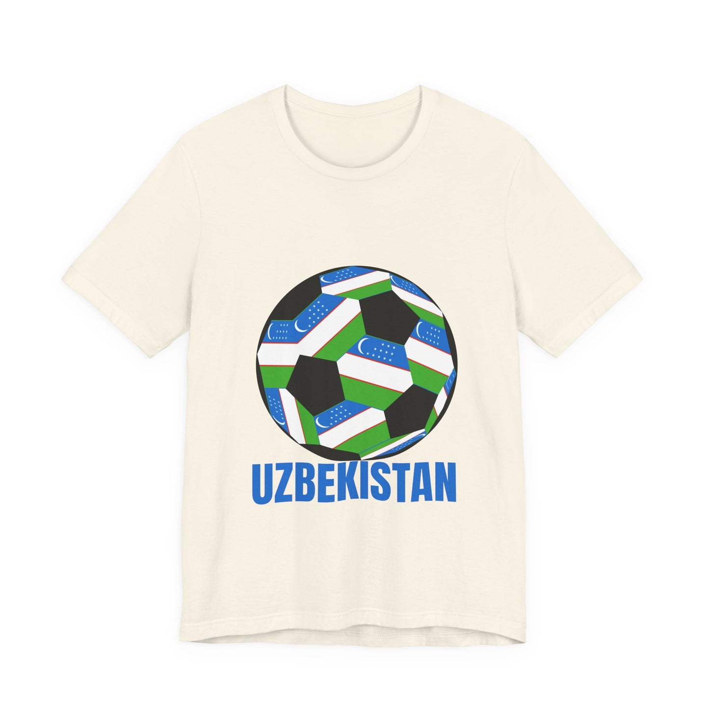 Uzbekistan Fan Specialty Soccer Ball Design T Shirt