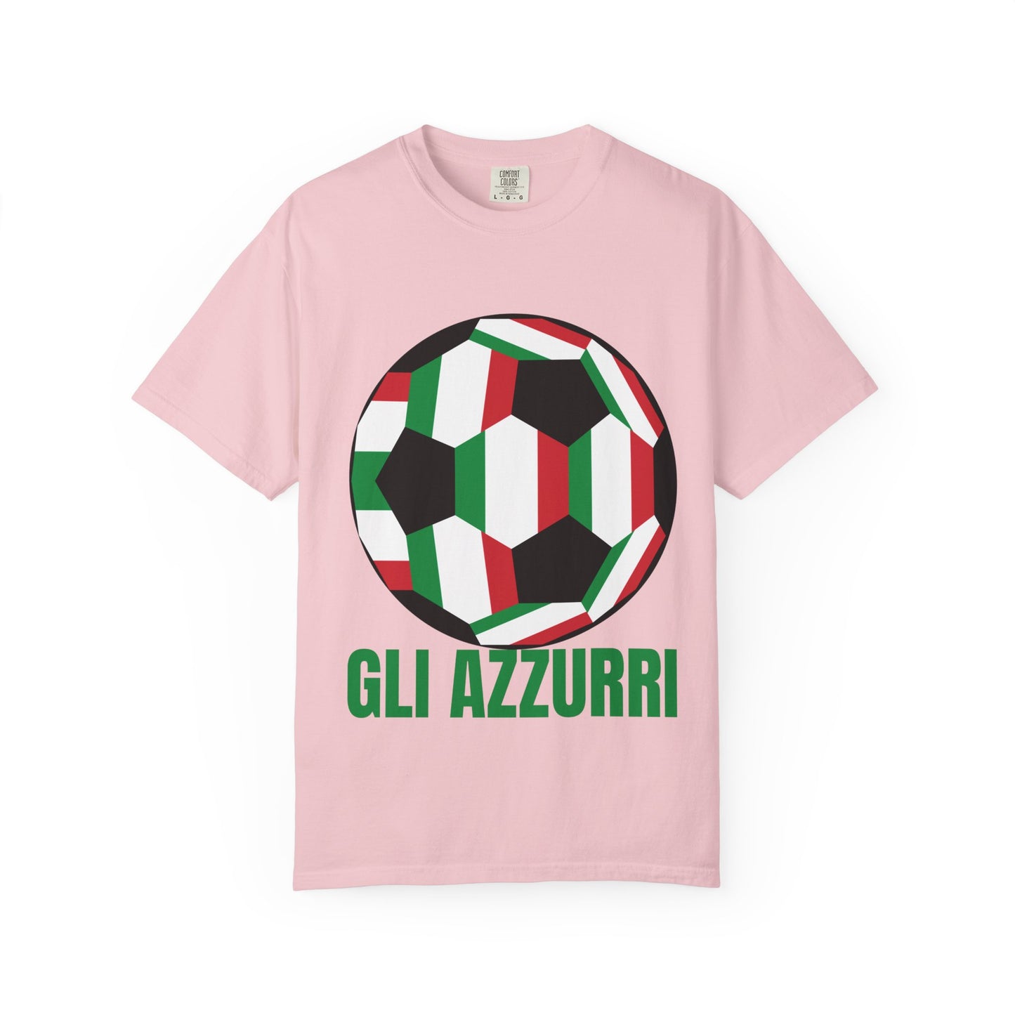 Gli Azzurri Fan Specialty Soccer Ball Design T Shirt