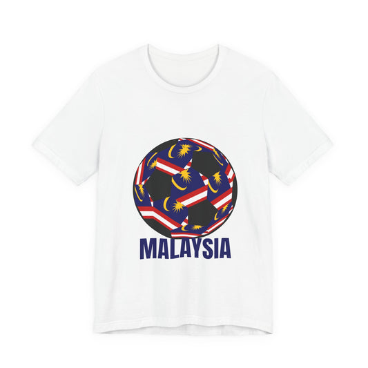 Malaysia Fan Specialty Soccer Ball Design T Shirt
