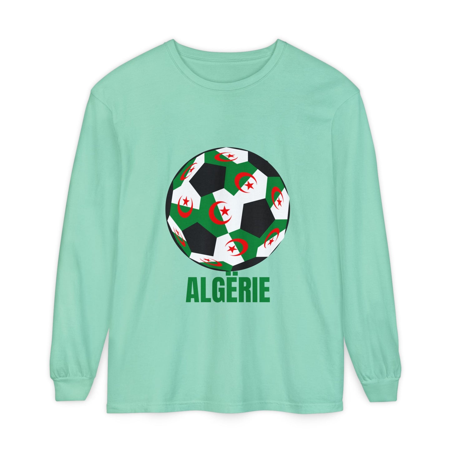 ALGËRIE Fan Specialty Soccer Ball Design T Shirt