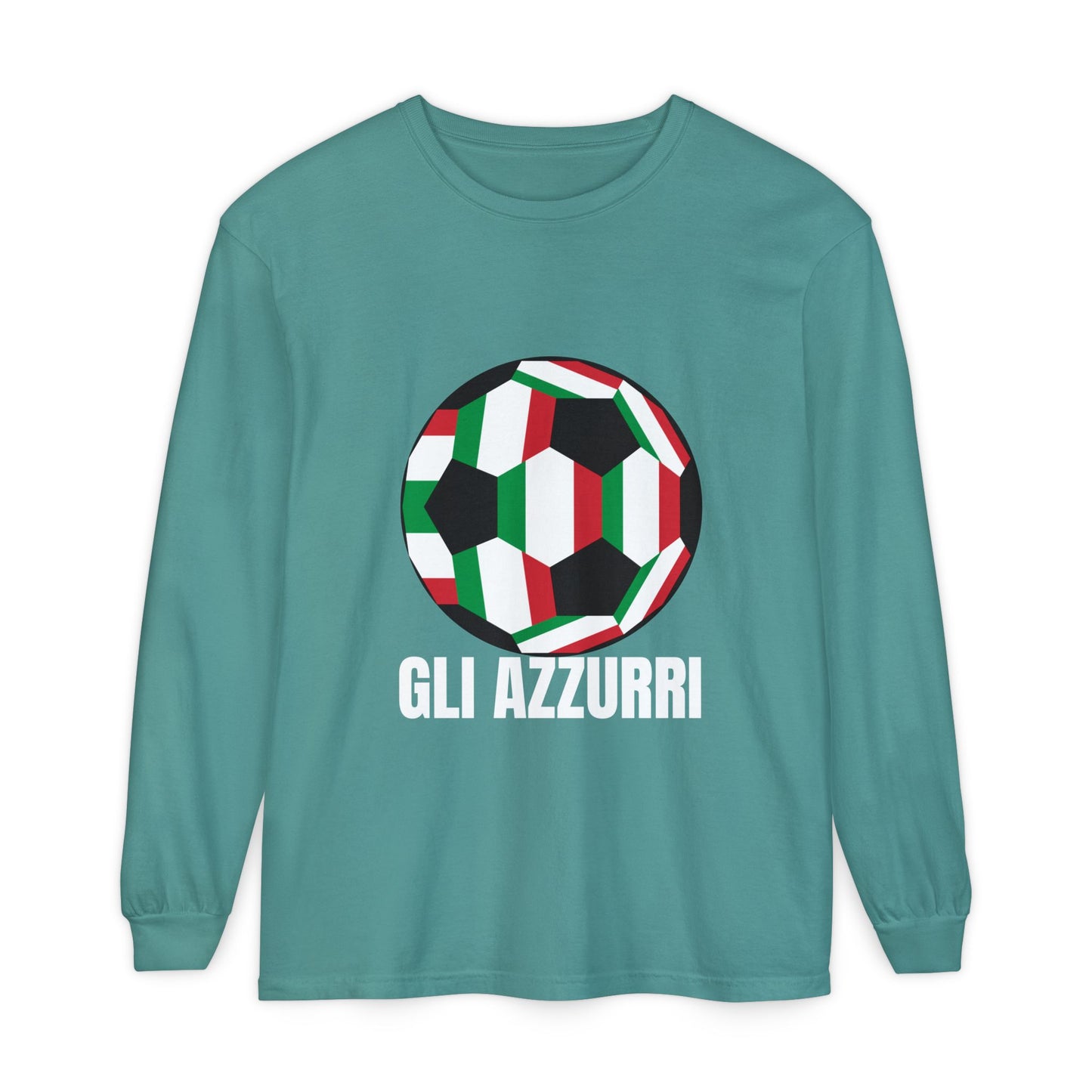 Gli Azzurri Fan Specialty Soccer Long Sleeve T-Shirt