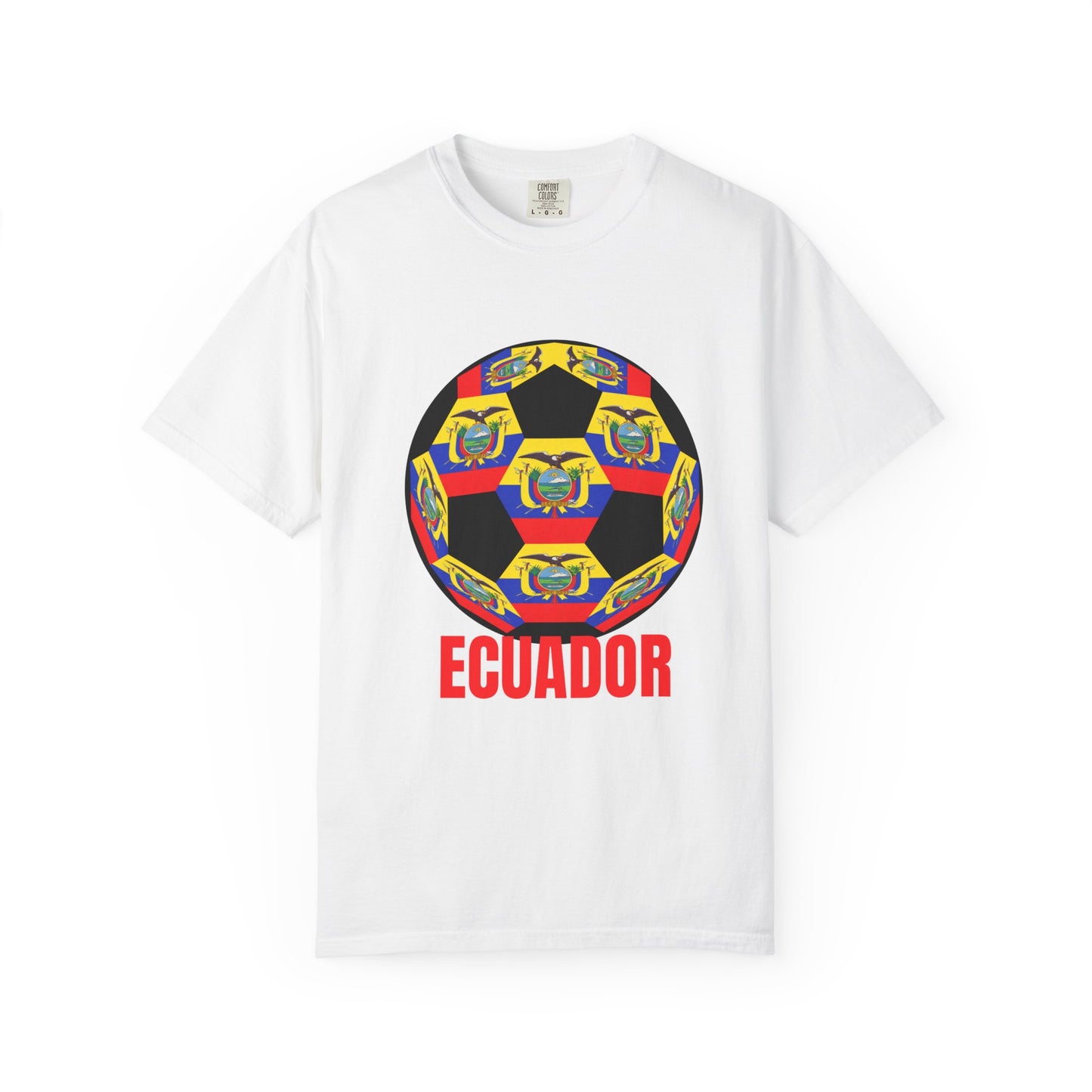 Ecuador Fan Specialty Soccer Ball Design T Shirt