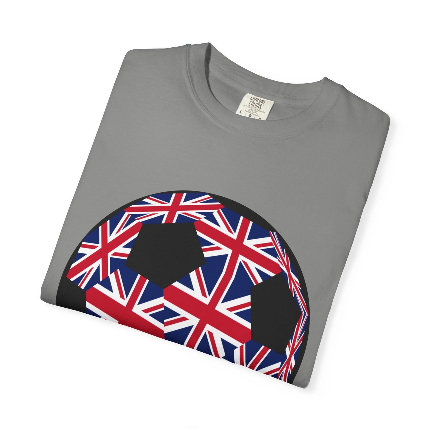 Great Britain Fan Specialty Soccer Ball Design T Shirt