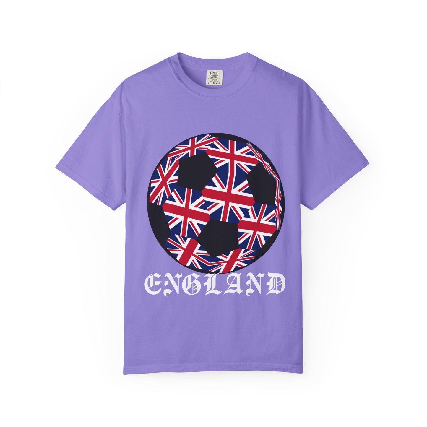 Old English Style Specialty Soccer Ball Design T Shirt